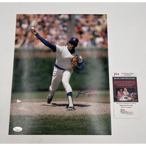 Fergie Jenkins Autographed 11X14 Photo Chicago Cubs HOF 91 Inscribed JSA COA